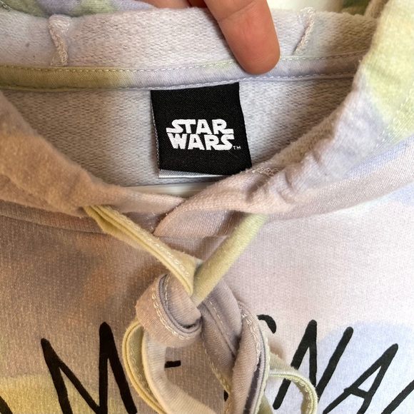 Star Wars Baby Yoda Tie-Dye Sweatshirt Hooded Pullover - Picture 4 of 6